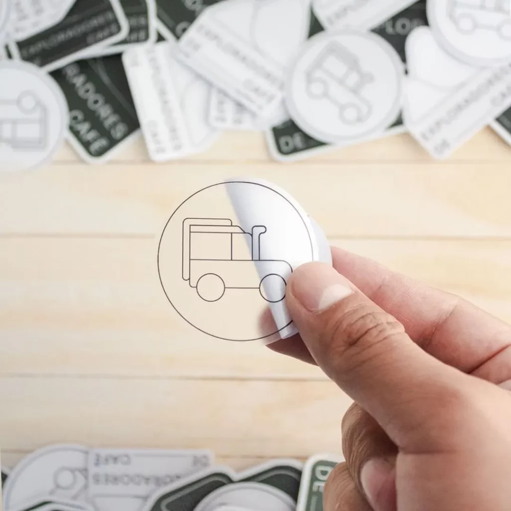 calcomanias transparentes