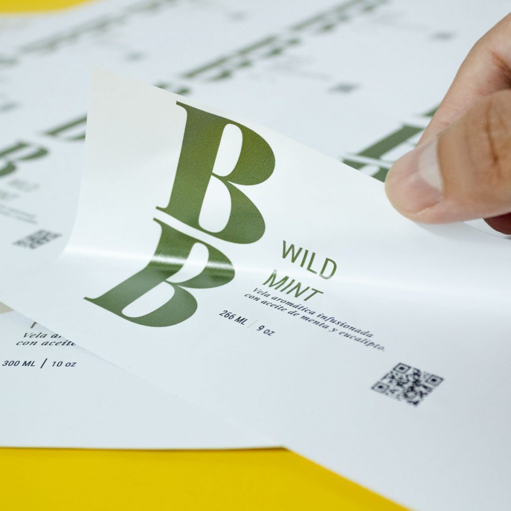 Planilla de etiquetas vinil adhesivo