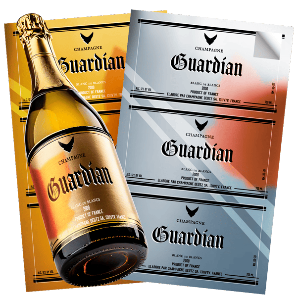 etiquetas vinil espejo