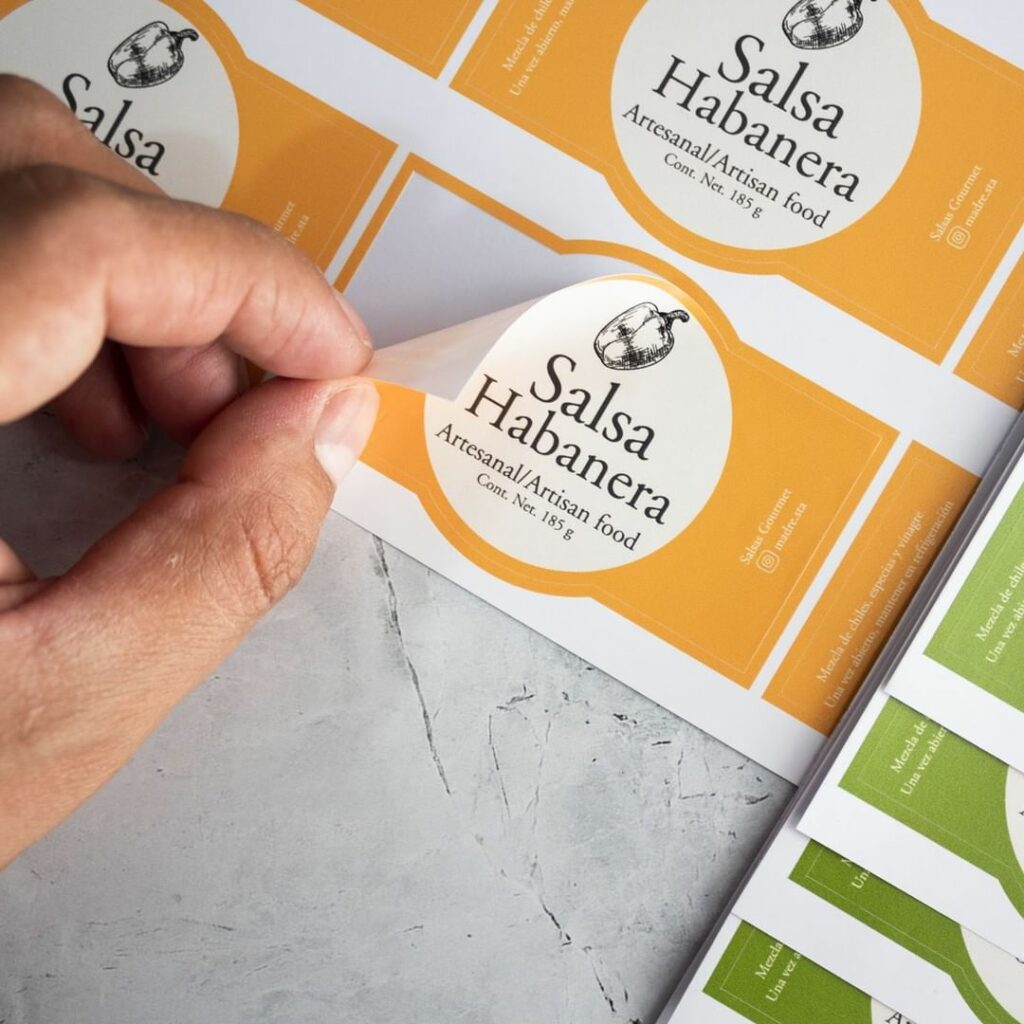 planilla de etiquetas vinil
