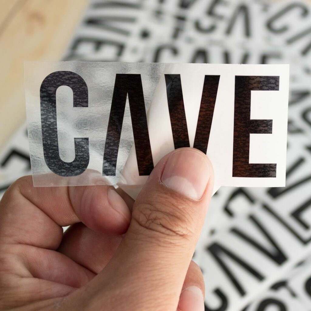 stickers tranferibles cave