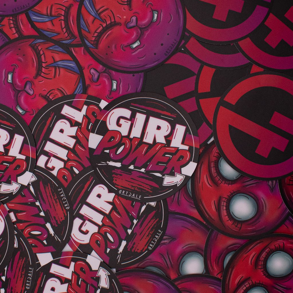 calcomanias troqueladas girl power