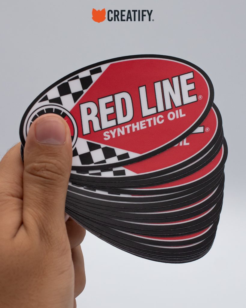 calcomanias troqueladas logo red line