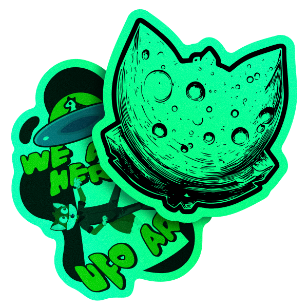 Calcomanias glow in the dark