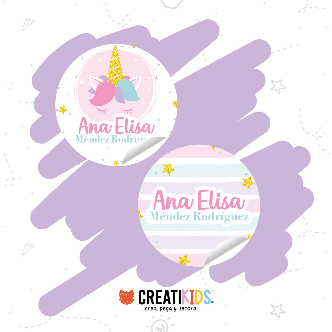 Etiquetas Personalizadas Sueño de Unicornio