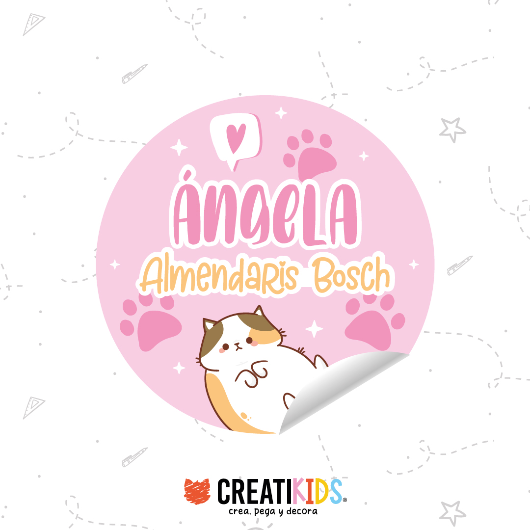 Etiquetas Personalizadas Sleepy Michi