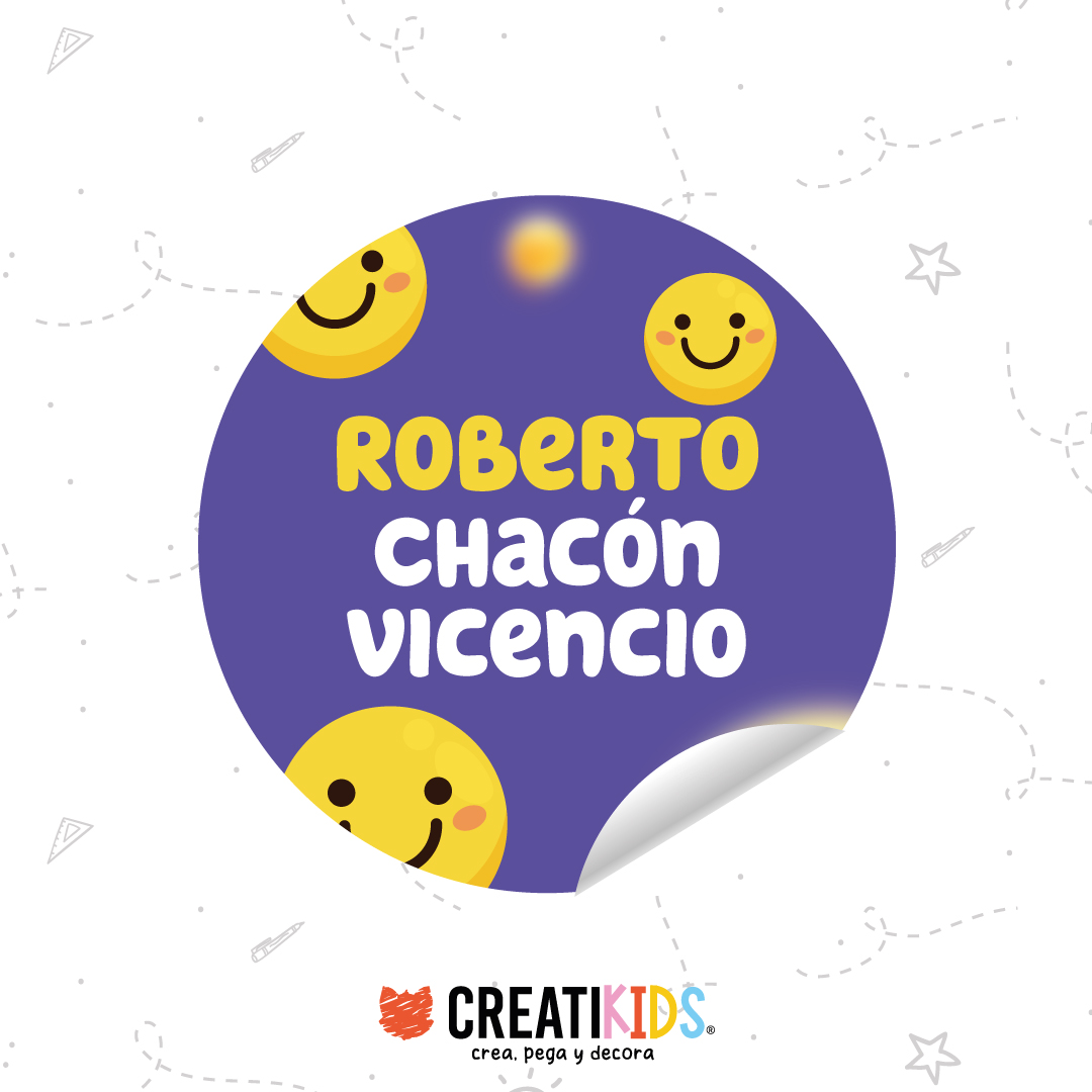 Etiquetas Personalizadas Happy Face