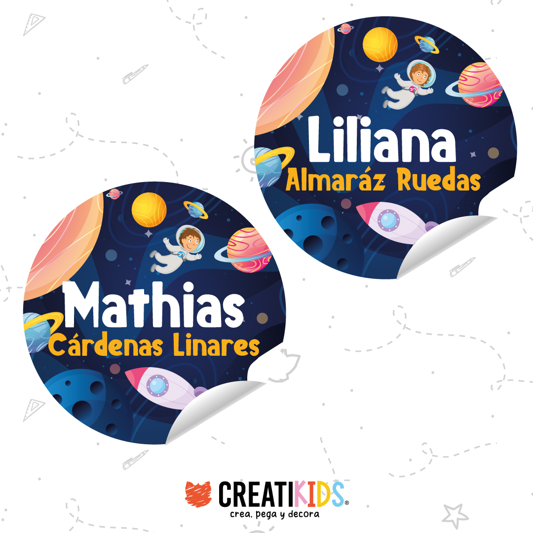 Etiquetas Personalizadas Perdidos en el Espacio