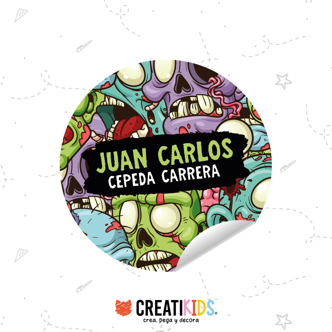Etiquetas Personalizadas Zombination