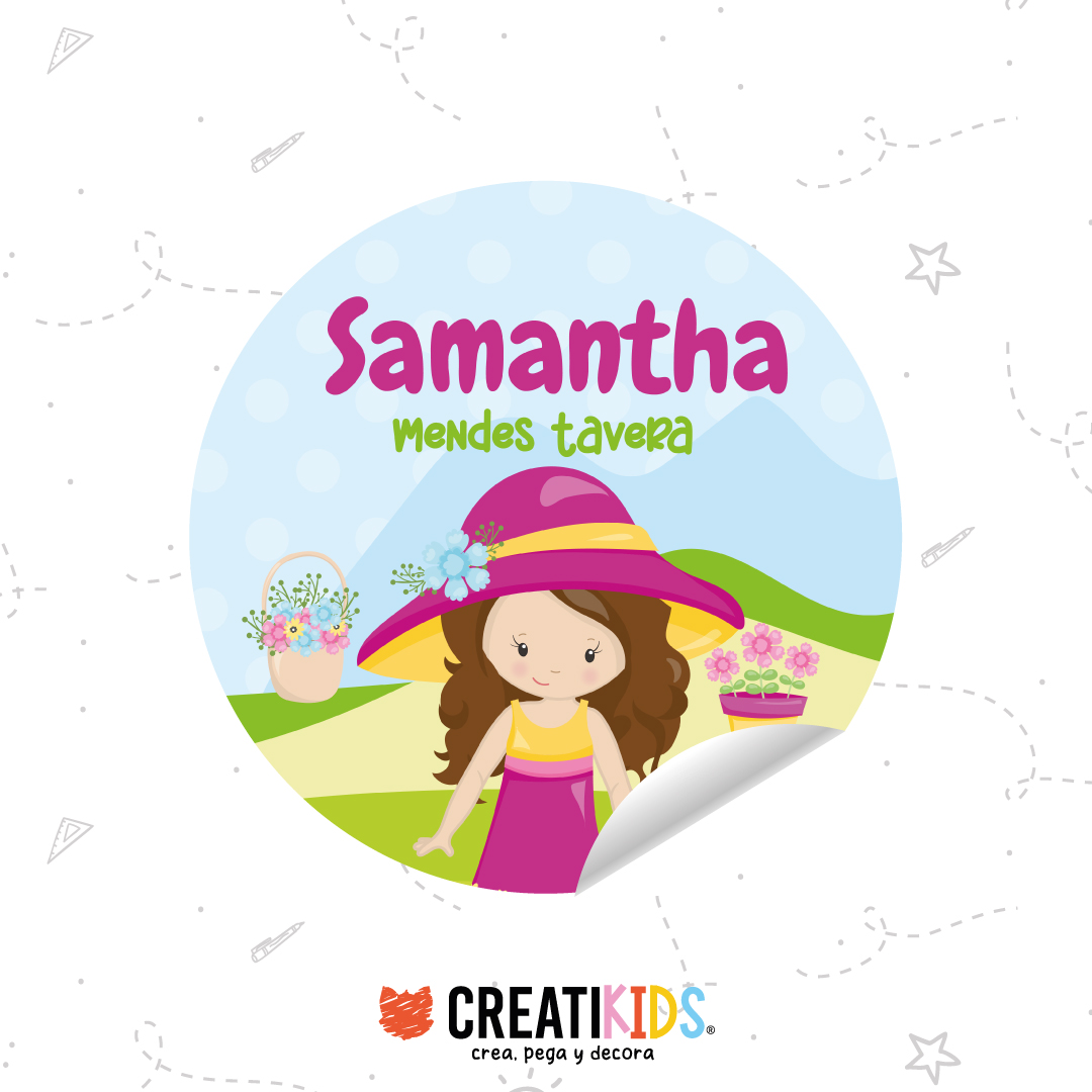 Etiquetas Personalizadas Spring Girls