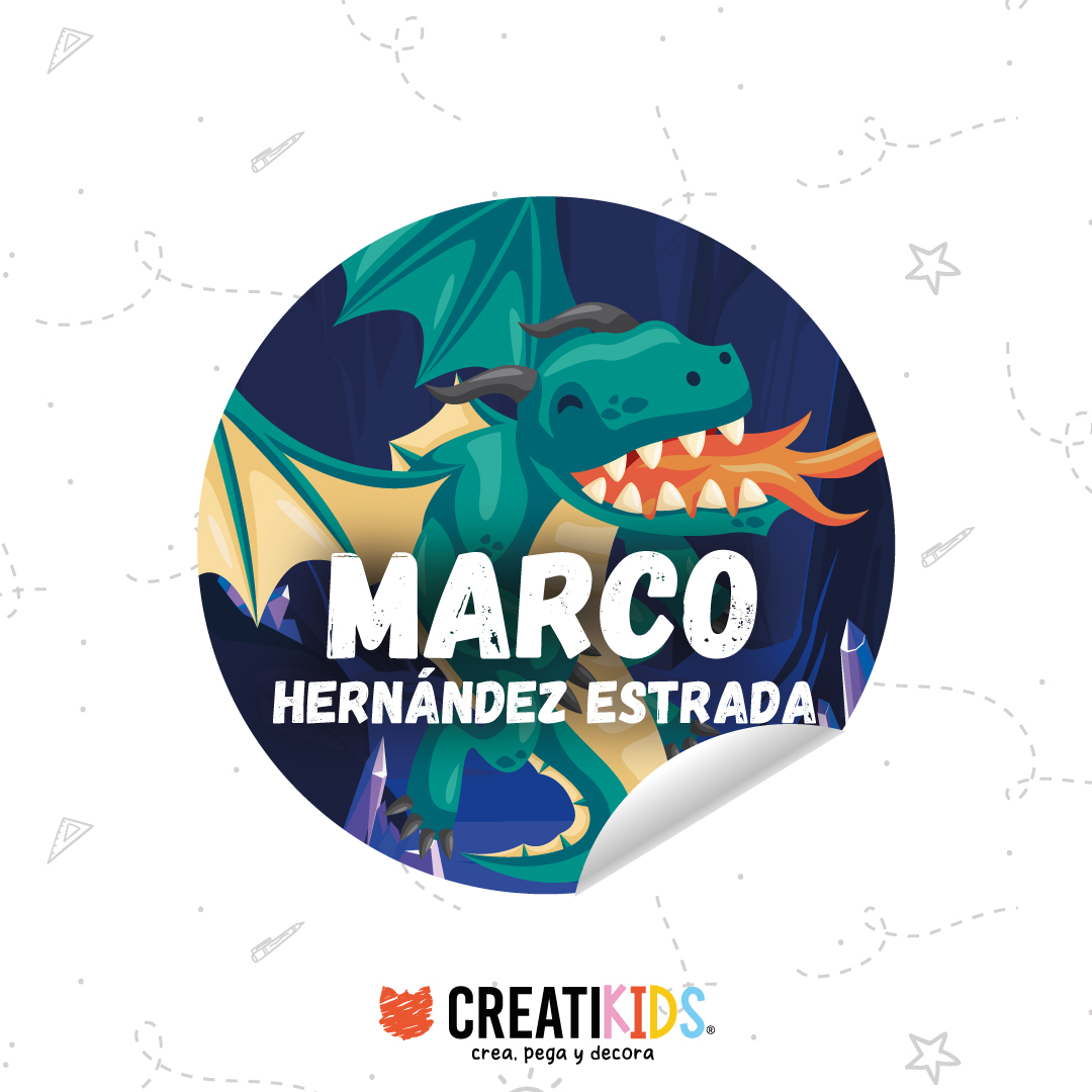 Etiquetas Personalizadas Dragon