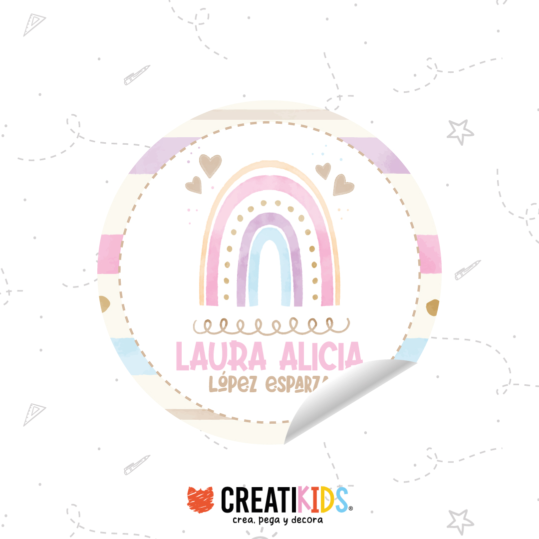 Etiquetas Personalizadas Dulce Arcoiris