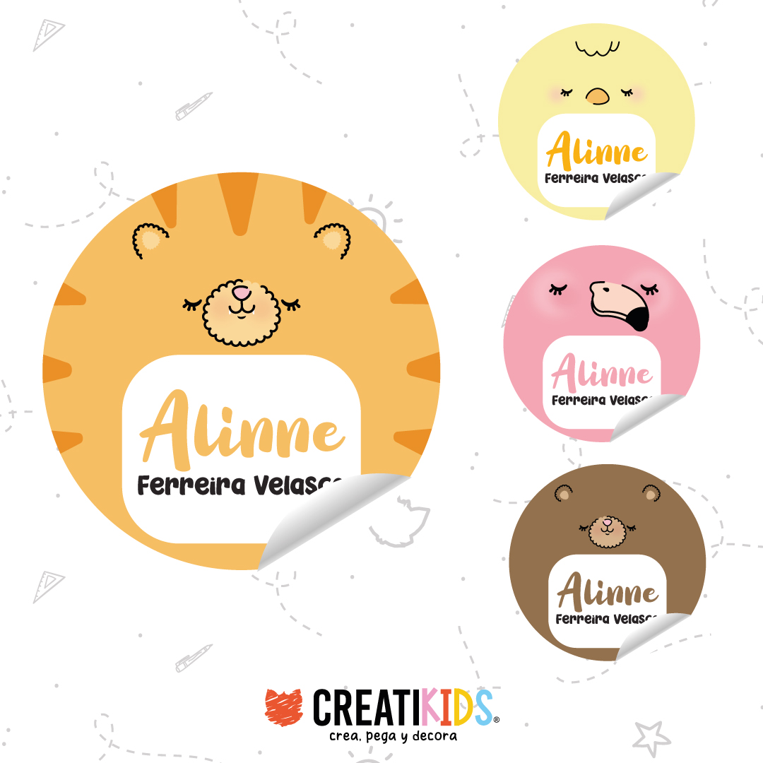 Etiquetas Personalizadas Baby Animals