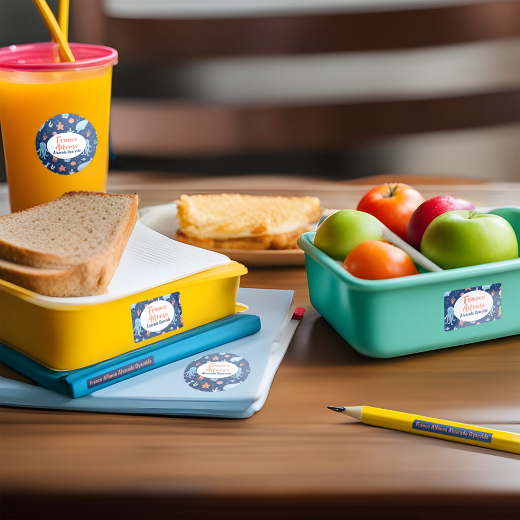 Etiquetas Personalizadas Amiguitos del oceano