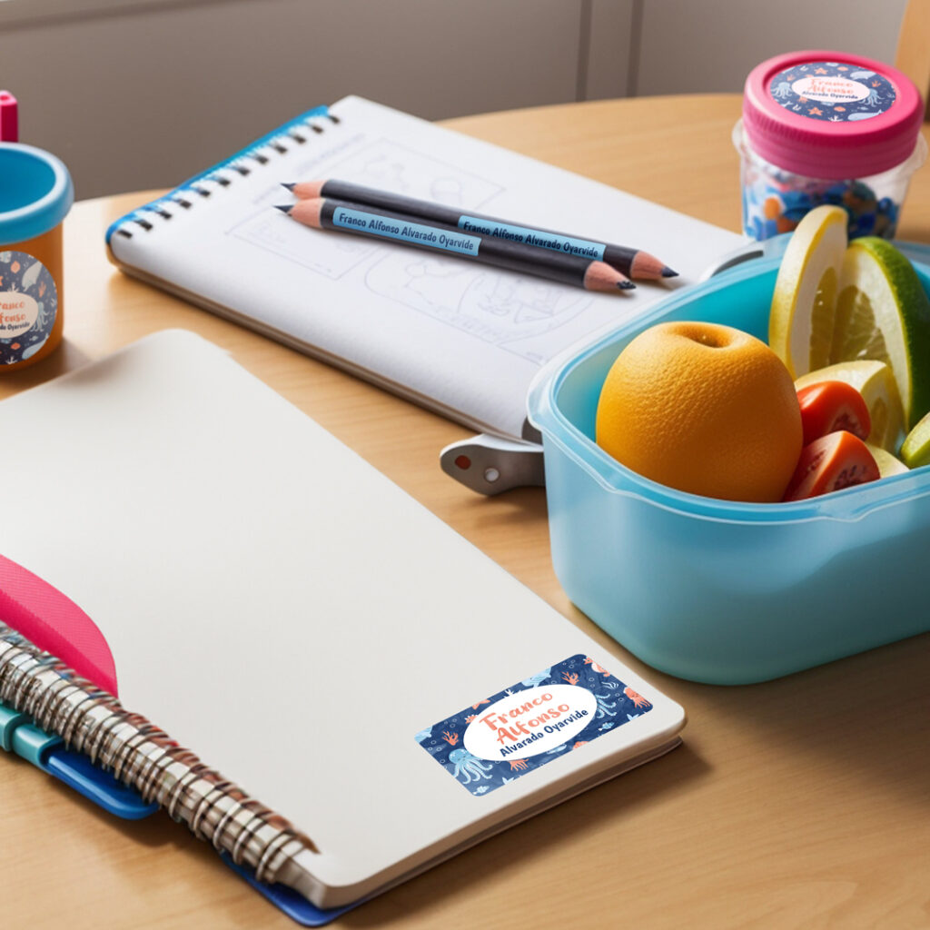 Etiquetas Personalizadas Amiguitos del oceano