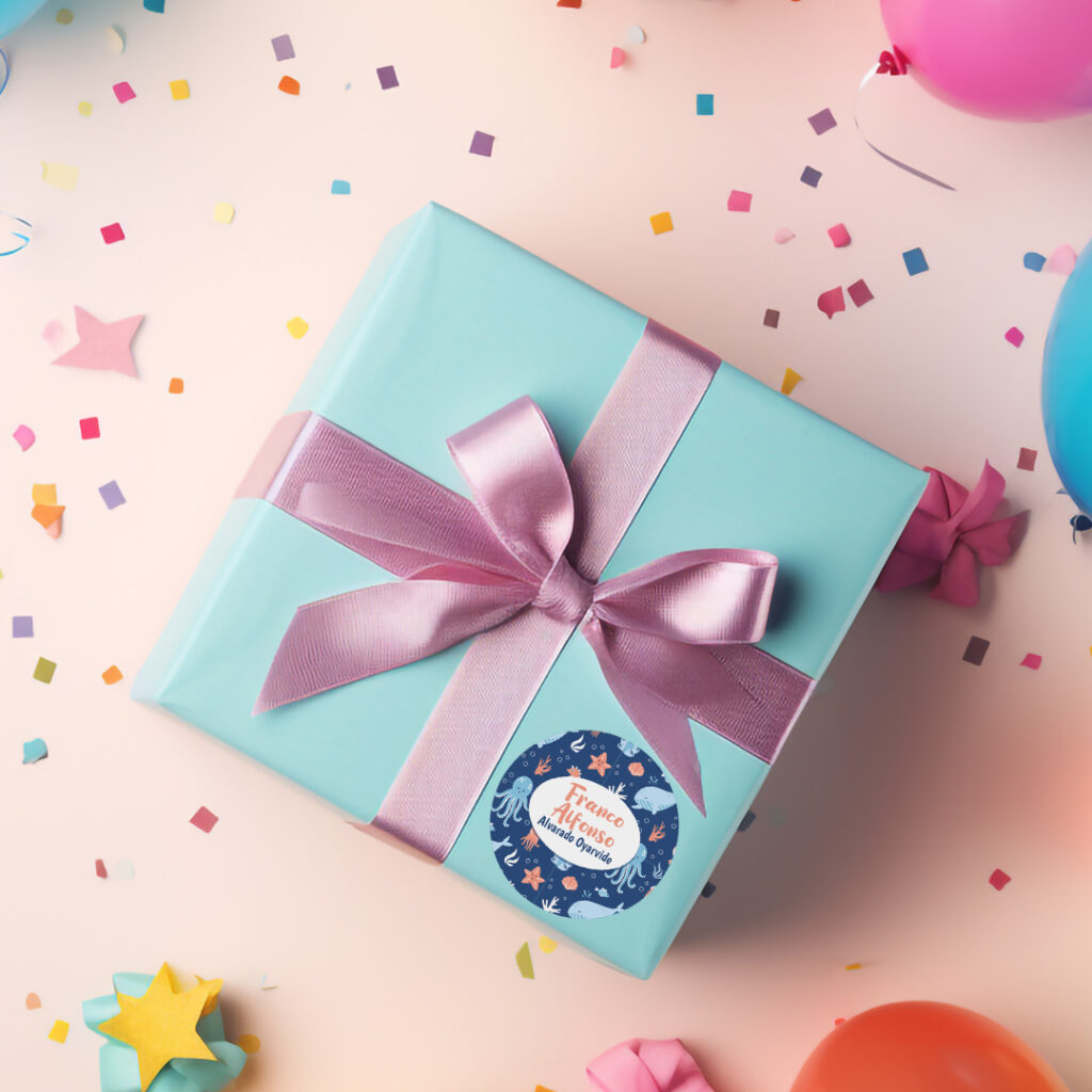 Etiquetas Personalizadas Amiguitos del oceano