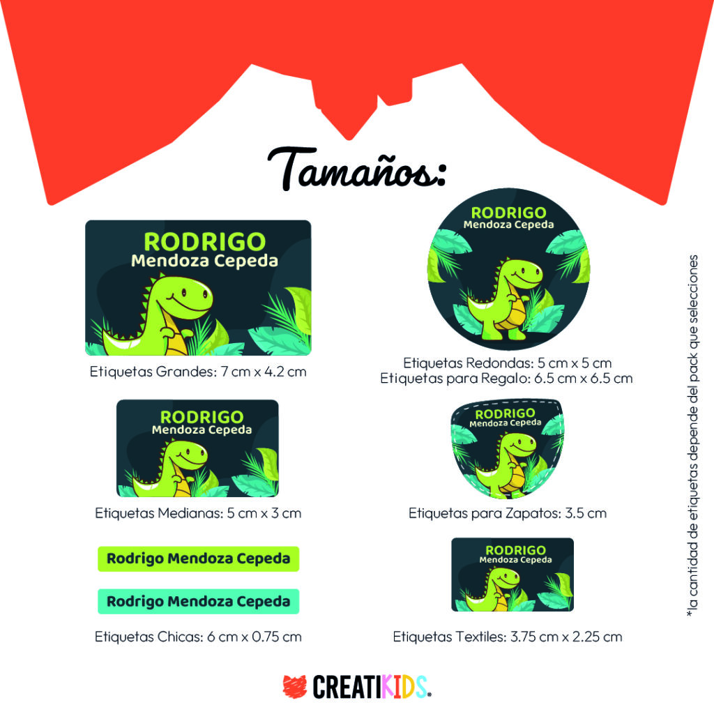 Etiquetas Personalizadas Dinomite