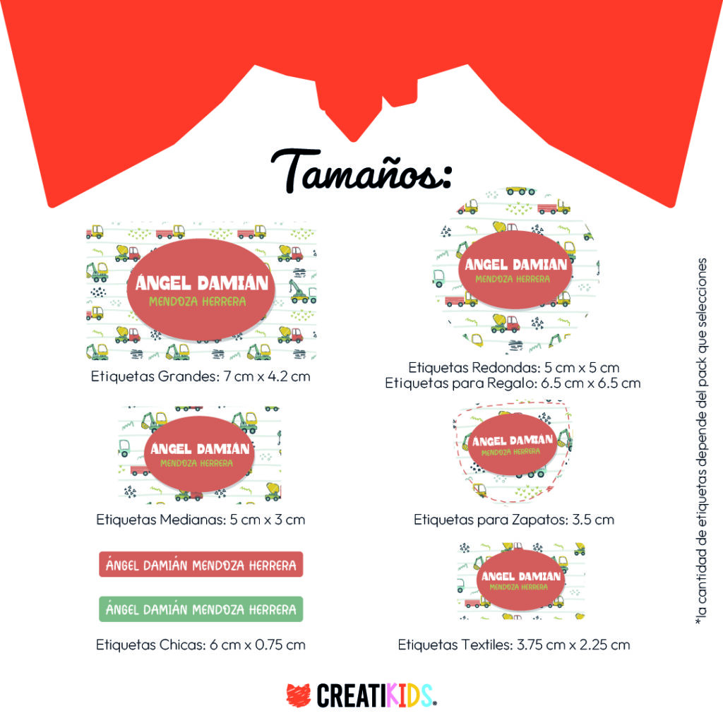 Etiquetas Personalizadas Camioncitos