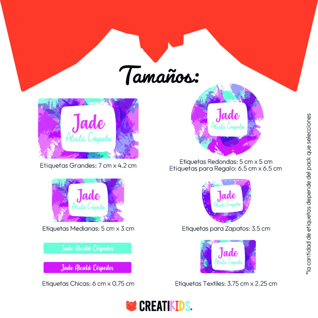 Etiquetas Personalizadas Splash