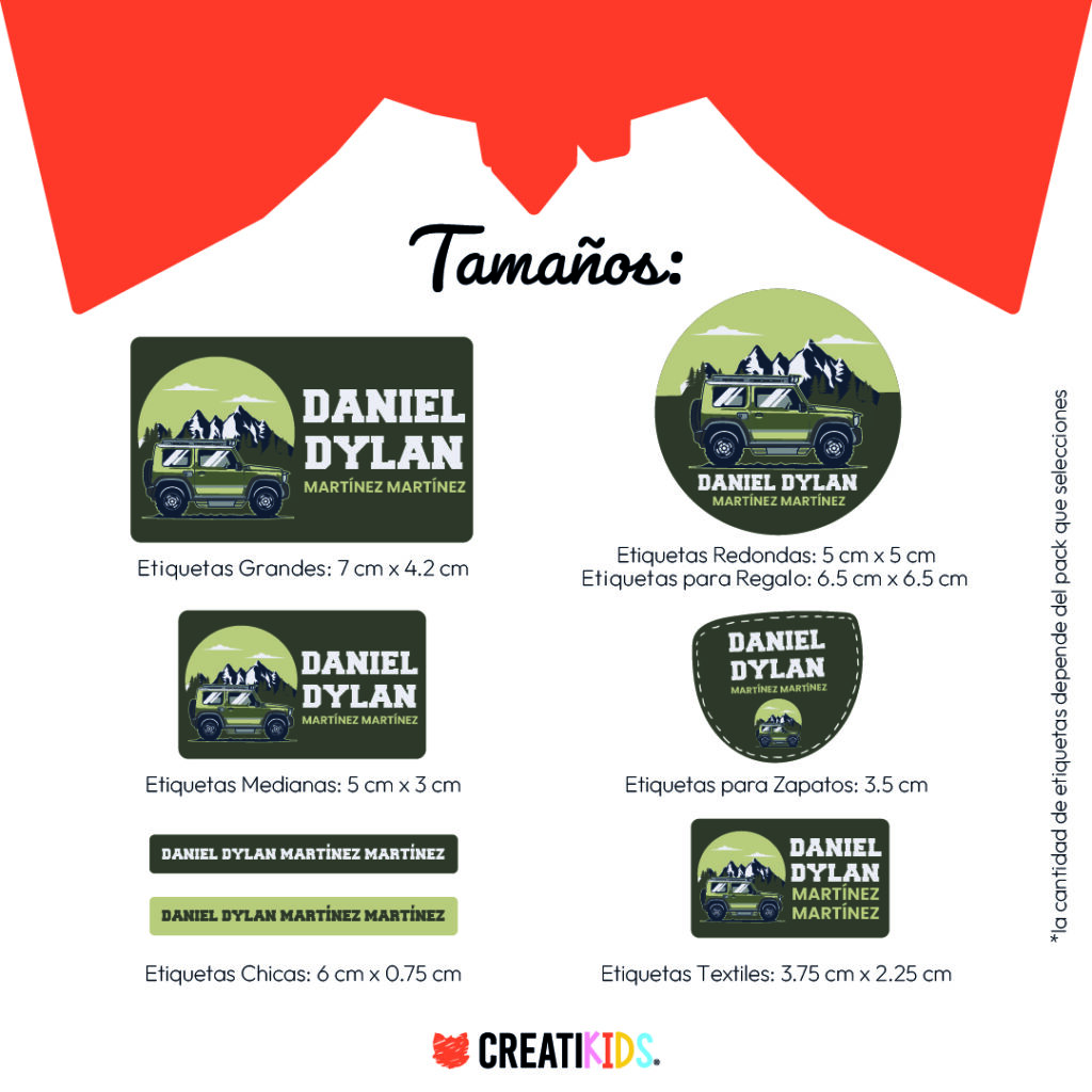 Etiquetas Personalizadas Aventura Extrema