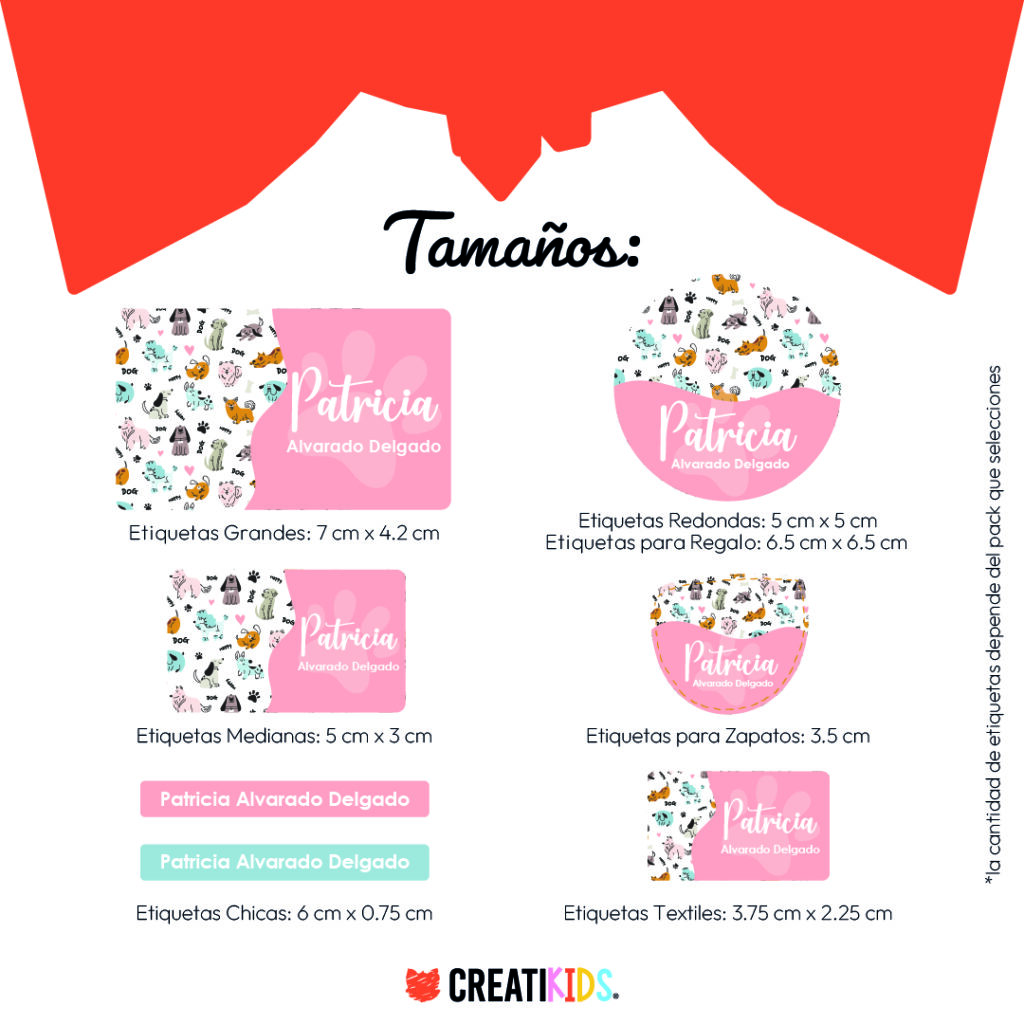 Etiquetas Personalizadas Paws