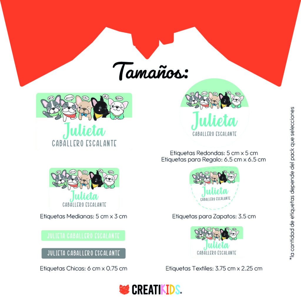 Etiquetas Personalizadas Frenchis