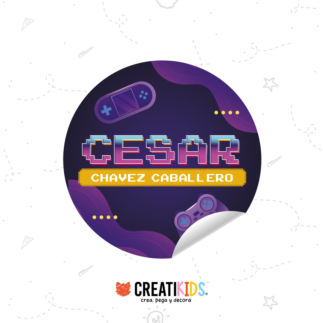 Etiquetas Personalizadas Gamer