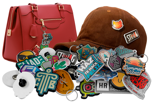 pines y llaveros personalizados